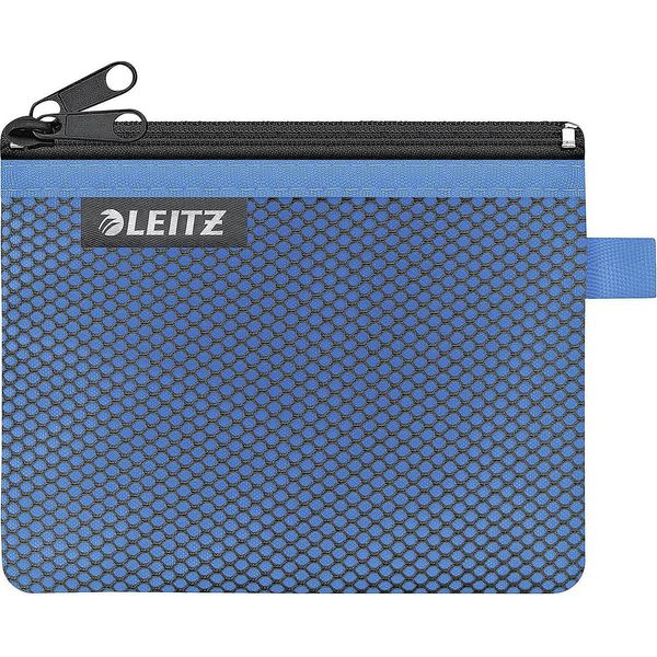 Leitz 4011-00-36 Leitz Tasca Con Zip Wow Traveller, Taglia S, Blu-image