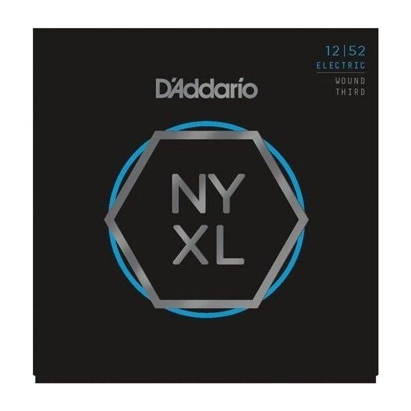 Corde Per Chitarra Elettrica D'addario NYXL1252W Nickel Wound, Light Wound 3Rd, 12-52-image