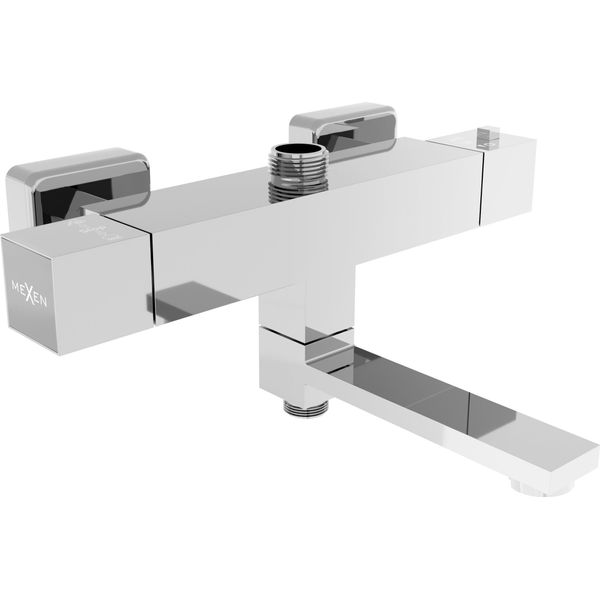 Mexen Cube Rubinetteria Termostatica Per Vasca-Doccia, Cromo - 77910-00-image