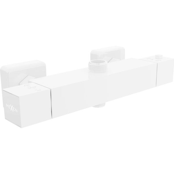 Mexen Cube Miscelatore Termostatico Per Doccia, Bianco - 77250-20-image