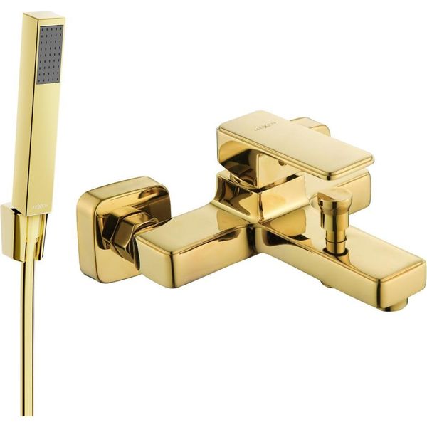 Mexen Cetus R77 Rubinetto Da Bagno Con Set Doccia, Oro - 74433R77-50-image