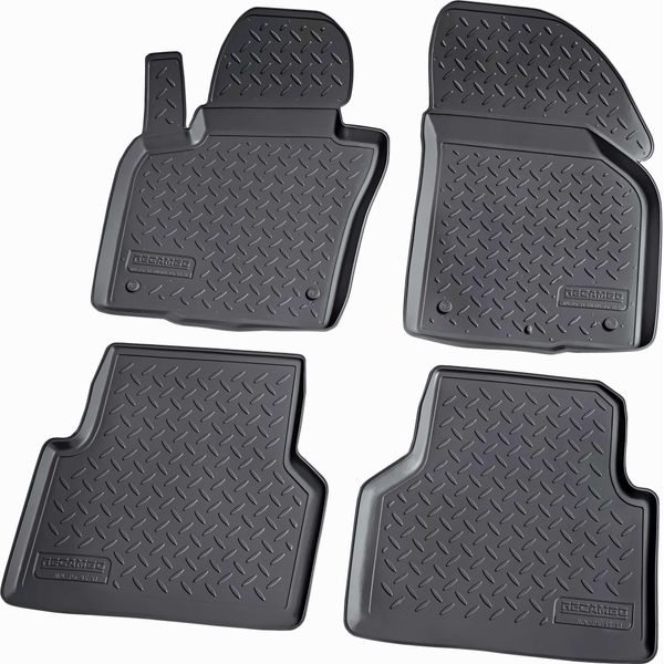 Tappetini In Gomma 3D Per Vw Tiguan 5N | Bj 2007 - 2016 | Perfetta Vestibilità Con Bordo-image