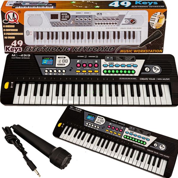 Organo Per Bambini Strumento Musicale Tastiera Microfono Set-image