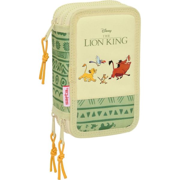 Astuccio Triplo Mufasa Verde Beige 12,5 X 19,5 X 5,5 Cm 37 Pezzi-image