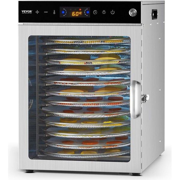 Disidratatore Disidratatore 12 Vassoi In Acciaio Inox 800W Frutta Essiccata-image