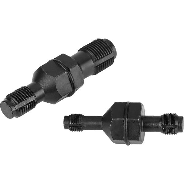 2Pcs Acciaio Al Carbonio Filettatura Inserto Rubinetto Set M10*1.0 / M12*1.25 M14*1.5 / M18*1.5-image