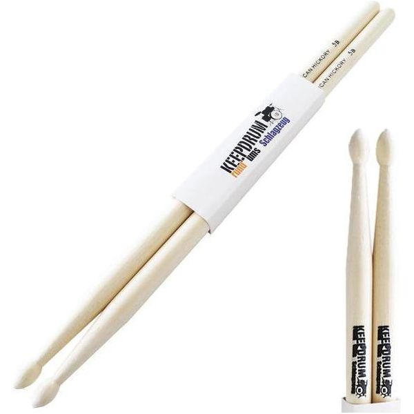 Bacchette Keepdrum 5B Hickory 1 Coppia-image
