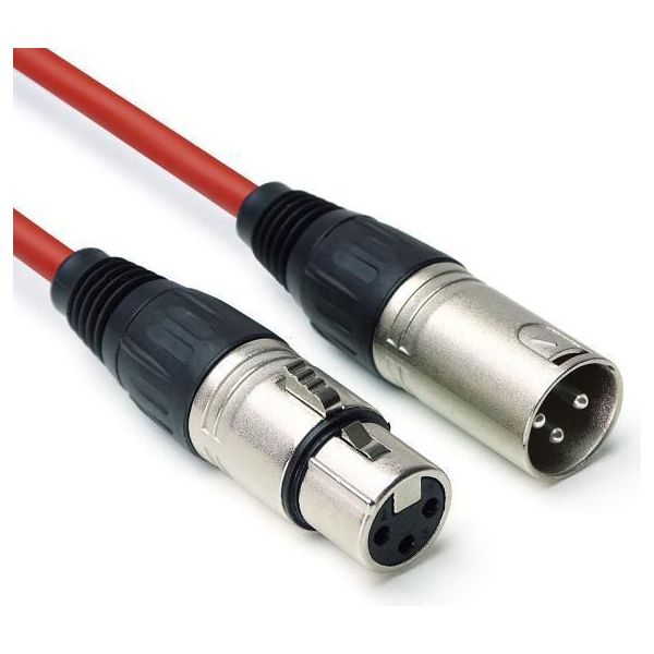 Keepdrum DMX004 Rd Cavo Dmx Rot 3-Pol Xlr 3M-image