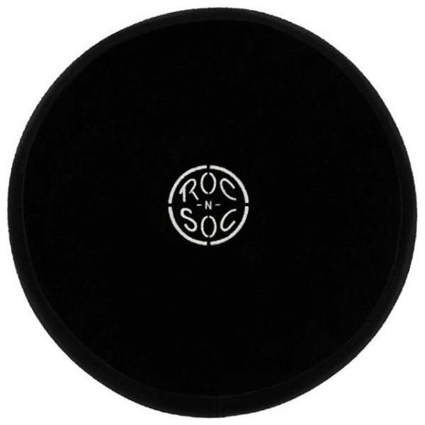 Sgabello A Tamburo Roc-N-Soc Sedile Rotondo Nero Con Schienale-image
