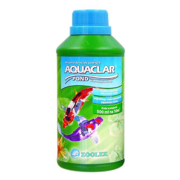 Zoolek Aquaclar Pond Plus Pond 500Ml Per La Limpidezza Dell'acqua Torbida-image