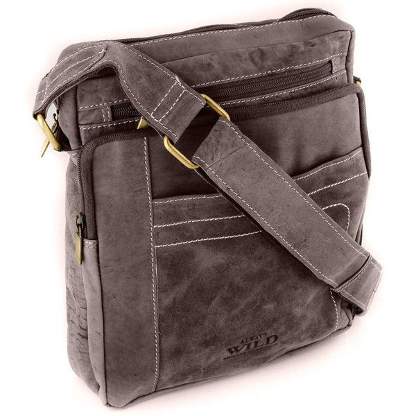 Always Wild | Mailbag, In Pelle, Da Uomo, Marrone Chiaro, 24X29X7 Cm-image