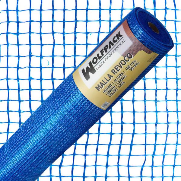 Rete Da Incasso Blu, Rotolo 50 Cm X 1 Metro. Maglia 10X10 Mm.-image