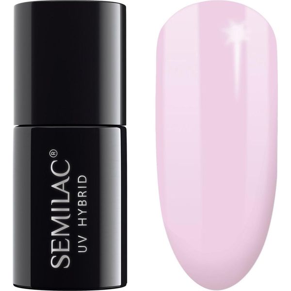 Semilac | Smalto Ibrido - Rosa Tenue - 7Ml - French Gel Trasparente - Per Manicure E Unghie Naturali-image