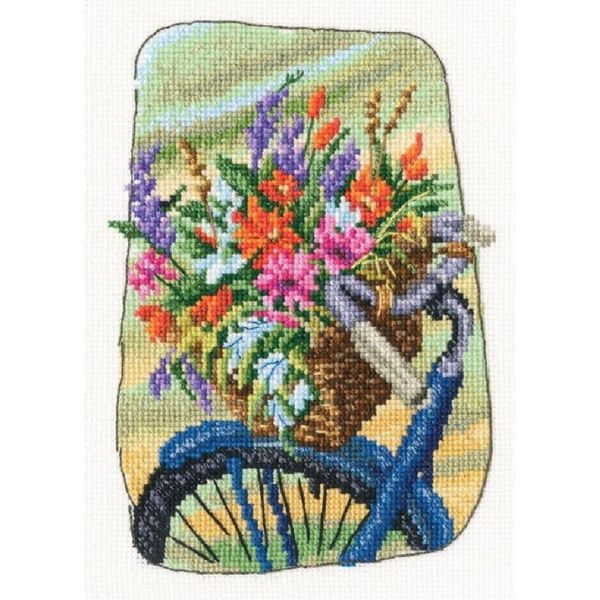 Rto Set Punto Croce "Il Vecchio Giardino Della Nonna"", Schema Da Contare, 12X17Cm C343"-image