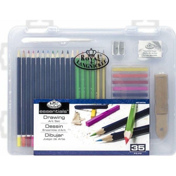 Set Da Disegno Royal & Langnickel In Scatola Di Plastica 35 Pezzi-image