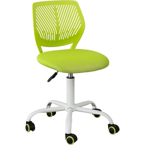 Sobuy FST64-GR Sedia Ergonomica Da Ufficio Sedia Girevole Per Bambini Sedia Girevole Per Computer Sedia Regolabile In Altezza - Verde - Altezza Seduta: 46-58Cm-image