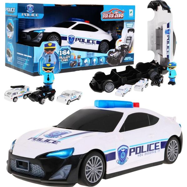 Auto Della Polizia Pieghevole In Metallo-image