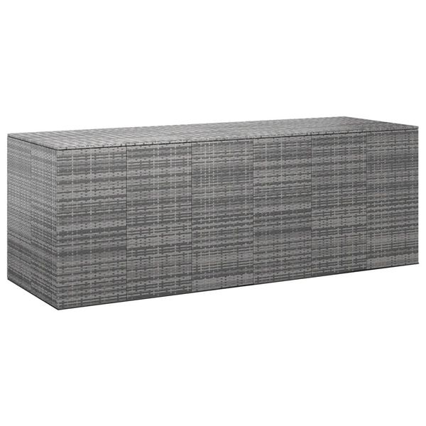 Vidaxl Cuscino Da Giardino In Rattan Pe 291X100,5X104 Cm Grigio-image