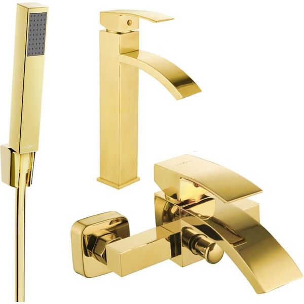 Mexen Libra R77 Set Vasca, Oro - 745113R77-50-image