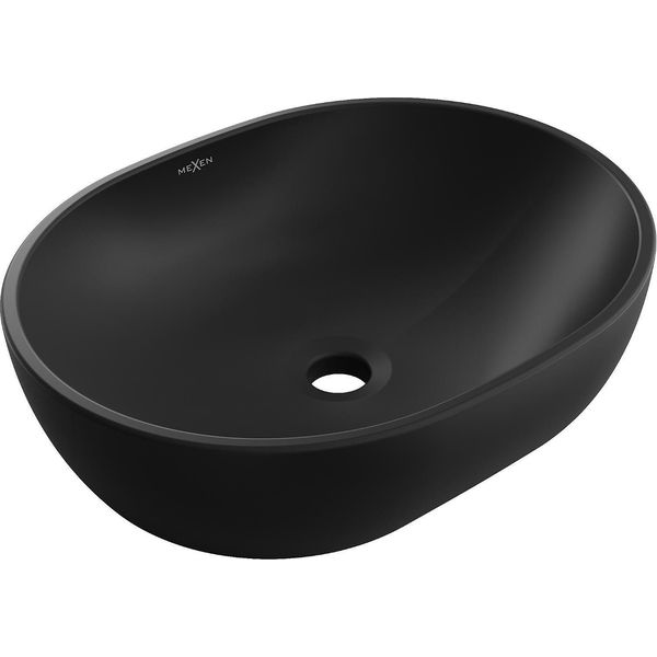 Mexen Viki Lavabo Da Appoggio 48 X 35 Cm, Nero Opaco - 21054885-image