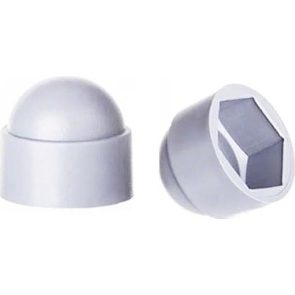 Logistsystem 10X Tappi Di Protezione Esagonali Per Viti M6 Per Chiave 10 - Tappi Di Protezione Per Viti Bianchi In Plastica Pe - Tappi Di Protezione Durevoli Per Dadi E Viti A Testa Cieca, Tappi Di Chiusura-image