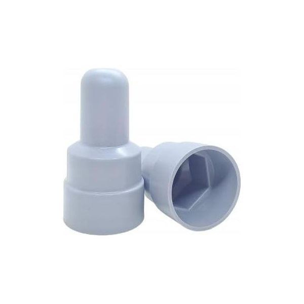 Logistsystem 10X Tappi Di Protezione Per Viti E Dadi M16 H66 Per Chiave 24 - Tappi Di Protezione Per Viti Grigi In Plastica Pe - Tappi Di Protezione Durevoli Per Dadi E Viti Cieche, Tappi Di Chiusura-image