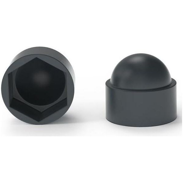 Logistsystem 10X Tappi Di Protezione Esagonali Per Viti M8 Per Chiave 13 - Tappi Di Protezione Per Viti Antracite In Plastica Pe - Tappi Di Protezione Durevoli Per Dadi E Viti A Testa Cieca, Tappi Di Chiusura-image