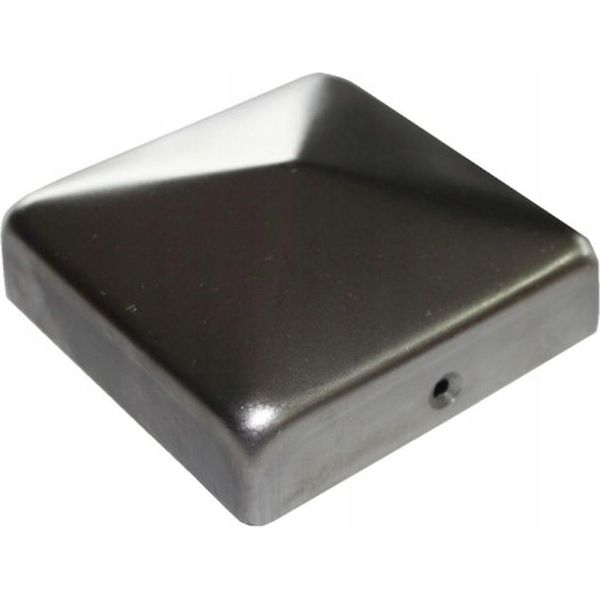 Logistsystem Tappo Quadrato Per Pali Da Recinzione 25X25 Mm | Acciaio | Forma Piramidale | Tappo Di Copertura Per Pali In Legno | 1 Pezzo | Protezione Per Pali Tappo Di Copertura Per Pali-image