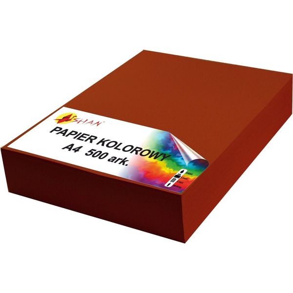 Carta Colorata A4 100G Rosso Scuro 500 Fogli-image