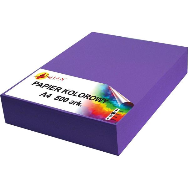 Carta Colorata A4 90G Viola Indaco 500 Fogli-image