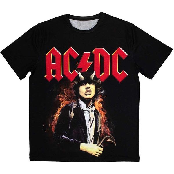 Ac/Dc - Maglietta "Angus Highway To Hell"" Per Uomo/Donna Unisex RO11567 (S) (Nero)"-image