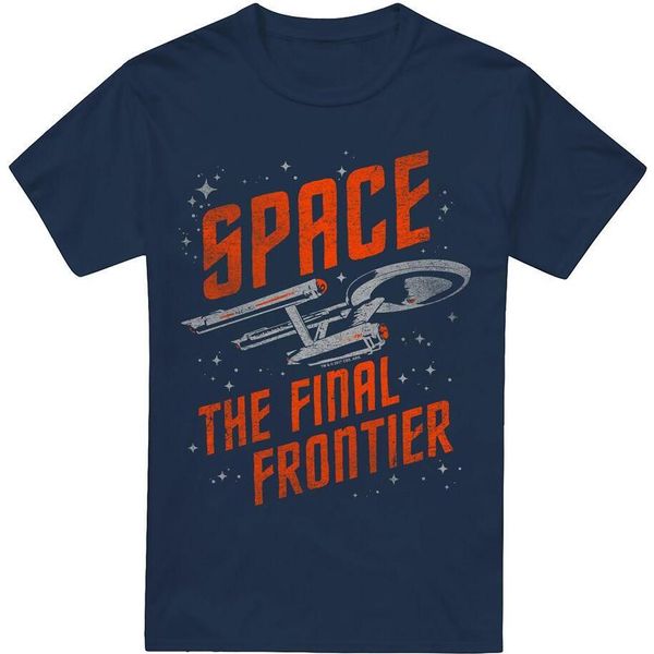 Star Trek - Maglietta "Viaggio Nello Spazio"" Da Uomo TV13642 (Xl) (Blu Navy)"-image