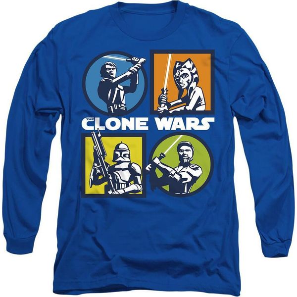 Star Wars - Maglietta "Clone Wars"" Per Uomo/Donna Unisex TV14156 (M) (Blu Reale)"-image