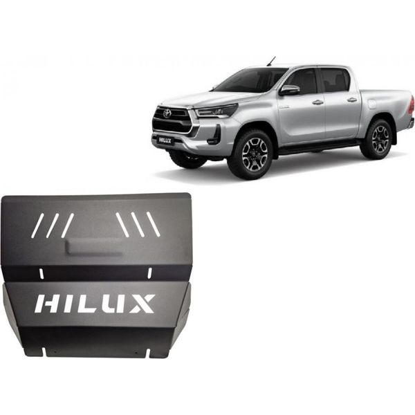 Protezione Antincastro In Acciaio Per Radiatore In Metallo Per Toyota Hilux Invincible-image