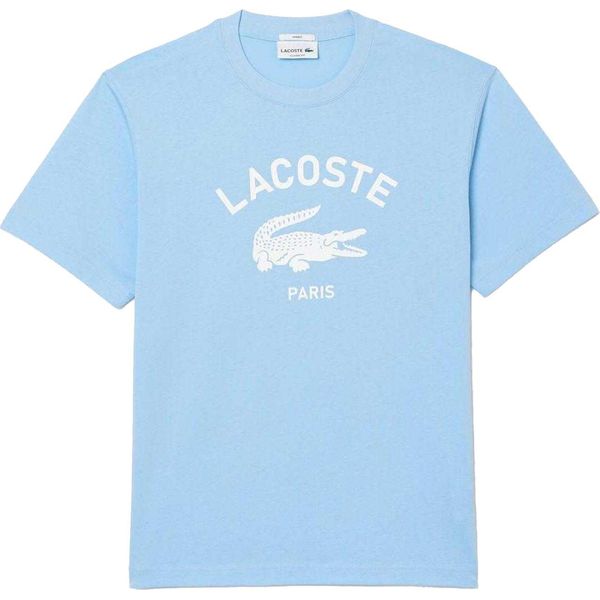 Lacoste - T-Shirt Uomo/Donna Unisex In Cotone GT6750 (Xs) (Azzurro)-image