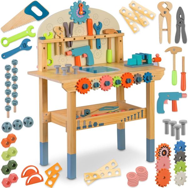 Laboratorio In Legno Con Strumenti RK-876 Ricokids-image