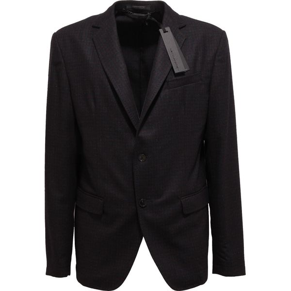 6293Q Giacca Uomo Messagerie Slim Fit Lana Blu/Marrone Jacket Men-image