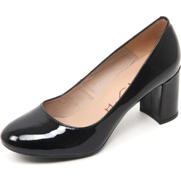 B7688 Decollete Donna Unisa Mifes Scarpa Nero Vernice Shoe Woman-image