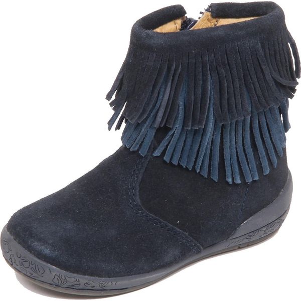 F7356 Stivale Bimba Girl Baby Naturino Vintage Blue Suede Shoe Boot-image