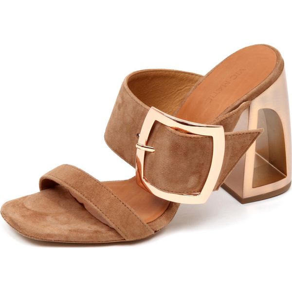 E9500 Sandalo Donna Light Brown Vic Matie Longisland Scarpe Suede Shoe Woman-image