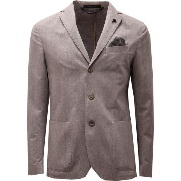 6431AD Giacca Uomo Messagerie Beige/Brown Cotone Jacket Man-image