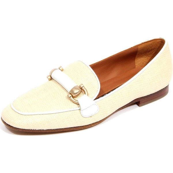 H3272 Mocassino Donna Roberto Festa Angie Woman Rafia Loafers Beige-image