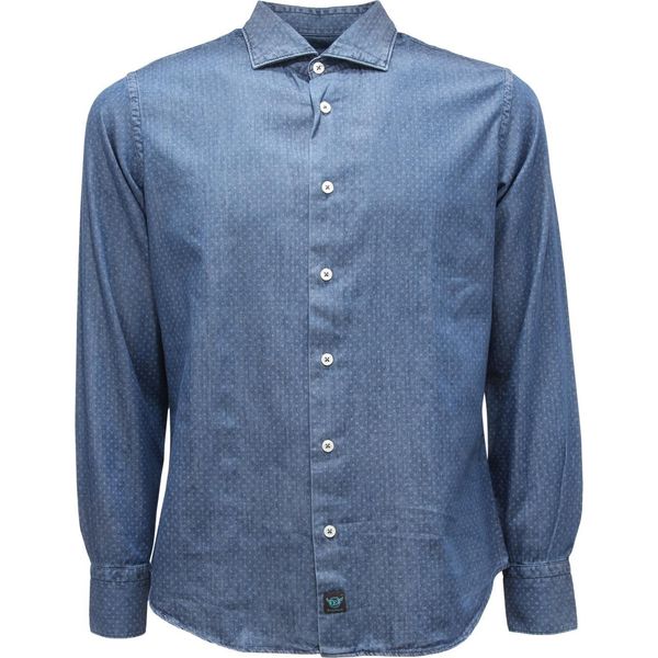 5594AS Camicia Uomo Brouback Man Denim Shirt Blue-image