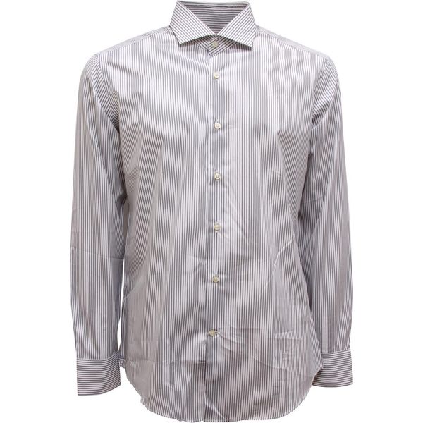 L0147 Camicia Uomo Bordoni Man Striped Shirt-image