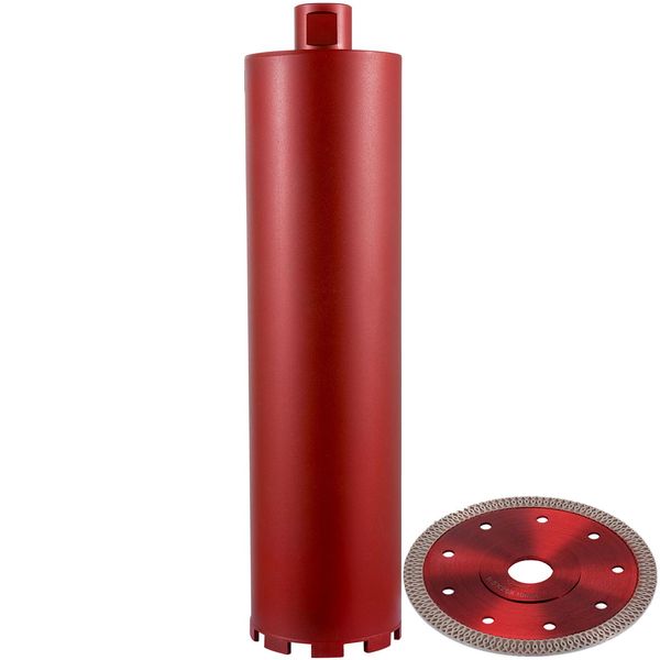 Vevor Carotatrice Diamantata A Secco Diametro 101 Mm, Carotatrice Diamantata Lunghezza Totale 400 Mm, Carotatrice Professionale Diamantata E In Lega Di Alluminio Lunghezza Di Lavoro 355 Mm, Carotatrice E Trapano Manuale-image