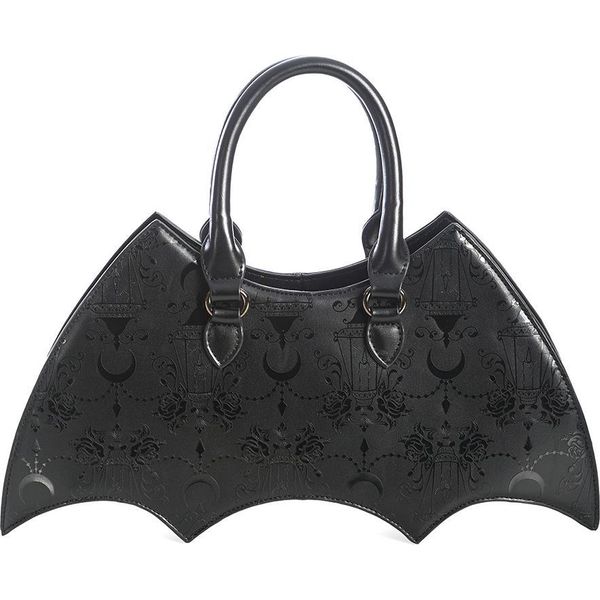 Banned Alternative Handbag Obscure Chandelier Handle Bag Bat Gothic-image