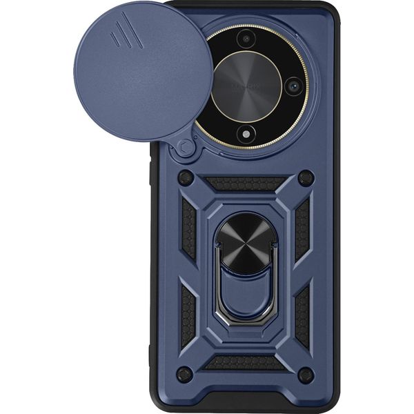 Mayaxess, Custodia Protettiva Per Honor Magic 6 Lite 5G Anello Porta Fotocamera, Blu Scuro-image