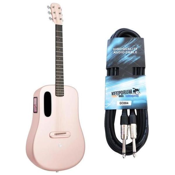 Lava Music Guitar Me 4 36 Pollici Rosa Con Cavo-image