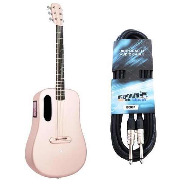 Lava Music Guitar Me 4 38 Pollici Rosa Con Cavo-image