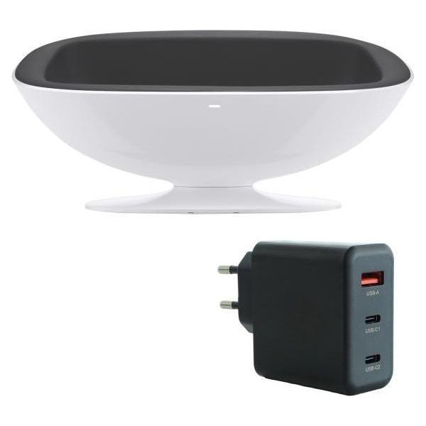 Lava Music Stazione Di Ricarica Space Charger 36 Grigio Con Adattatore Di Rete-image